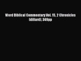 Download Word Biblical Commentary Vol. 15 2 Chronicles  (dillard) 349pp PDF Free