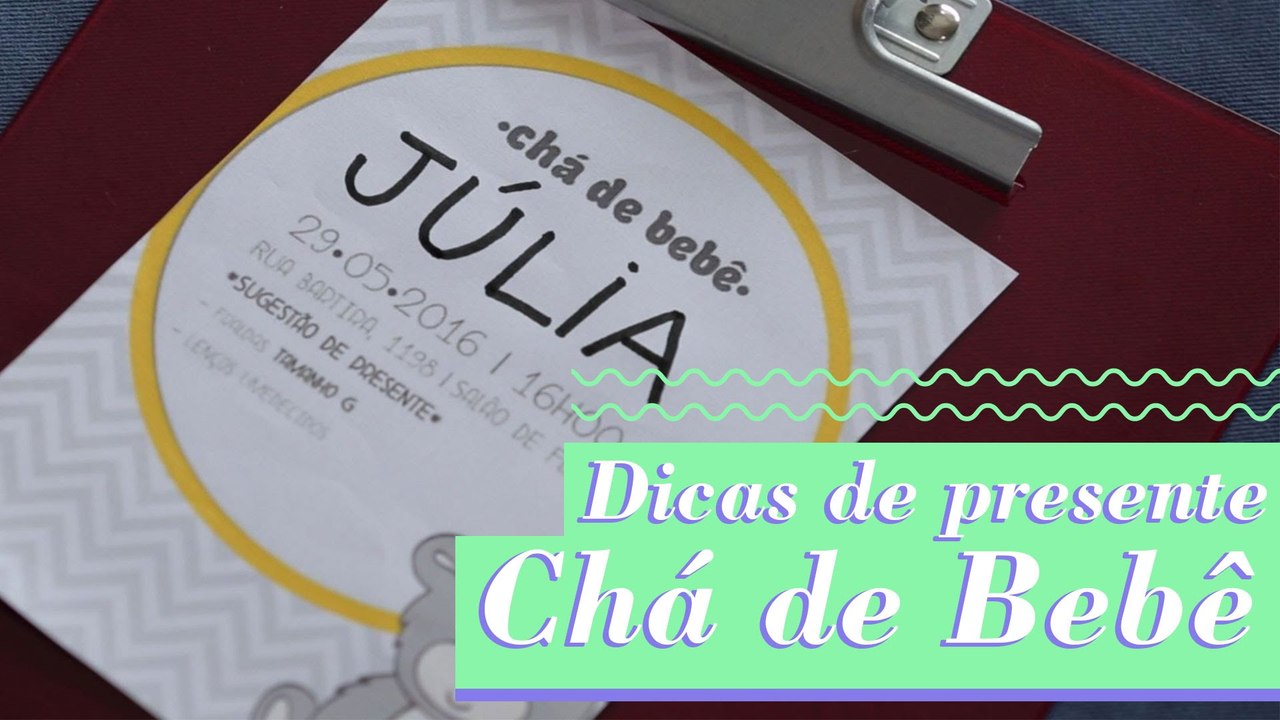 O QUE DAR DE PRESENTE NO CHÁ DE BEBÊ?