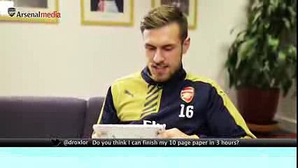 Aaron Ramsey admits listening to Zayn Malik!