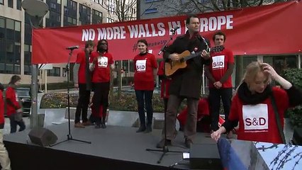 Protesta de los socialistas europeos