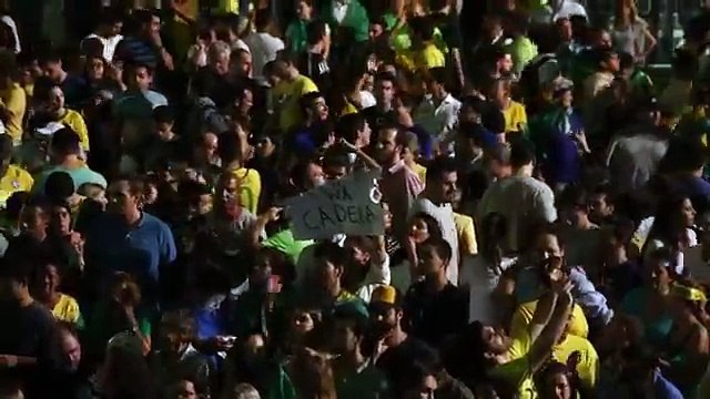 Brasileños marcharon en Sao Paulo contra Rousseff y Lula