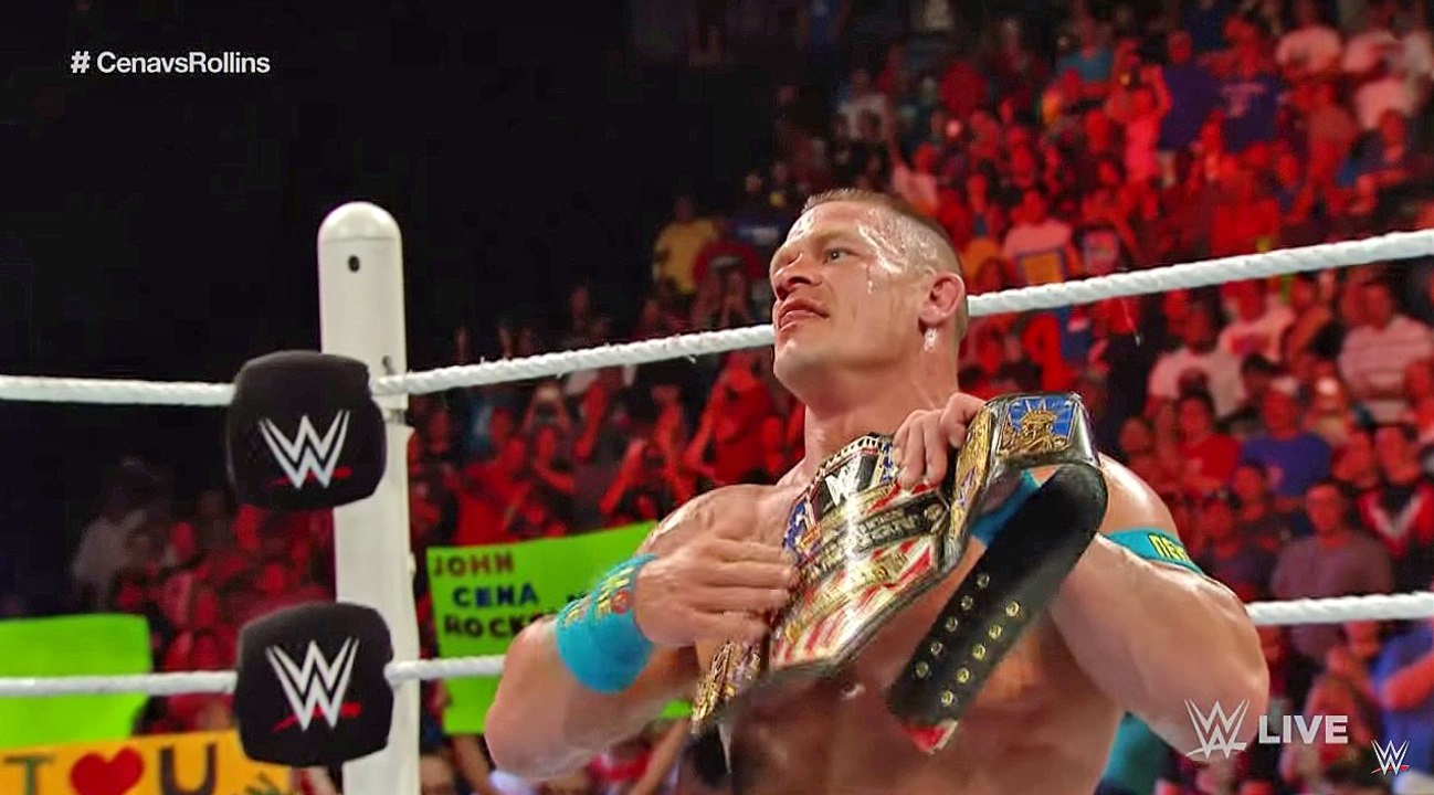 WWE RAW: John Cena vs Seth Rollins Campeonato de los Estados Unidos  (Español Latino)