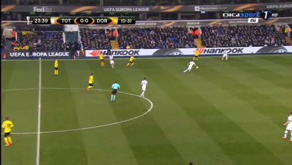 0-1 Pierre-Emerick Aubameyang Goal HD - Tottenham 0-1 Dortmund - 17-03-2016
