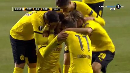 Pierre-Emerick Aubameyang Goal HD - Tottenham 0-1 Dortmund - 17-03-2016 -
