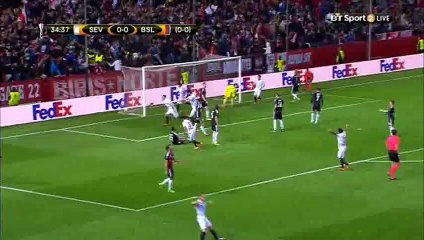 1-0 Adil Rami Goal HD - Sevilla 1-0 Basel - 17-03-2016