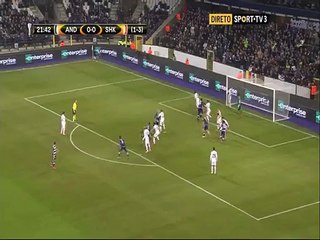 Kara Mbodji Goal Annulled HD - Anderlecht 1-0 Shakhtar - 17-03-2016 -