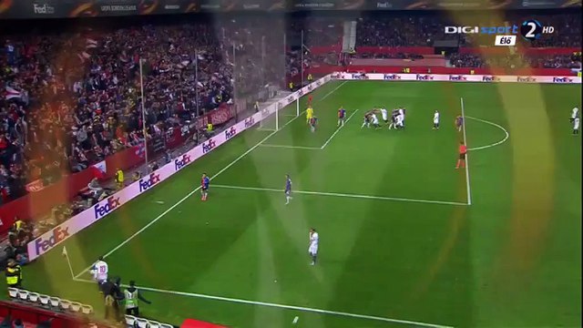 1-0 Adil Rami Goal UEFA Europa League 1_8 Final - 17.03.2016, Sevilla FC 1-0 FC Basel
