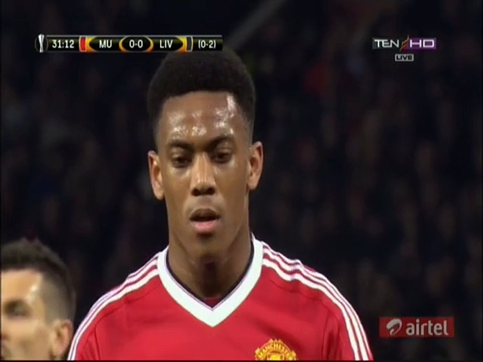 1-0 Anthony Martial Penalty Goal _ Manchester United v. Liverpool - 17.03.2016 HD