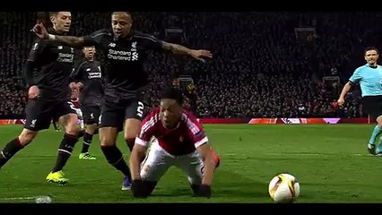 1-0 Anthony Martial Goal HD - Manchester United - Liverpool - 17.03.2016