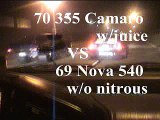 Chevy Nova 540 without nitrous vs 1970 355 Camaro with juice
