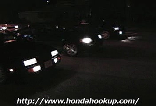 honda crx vs subaru impreza night race