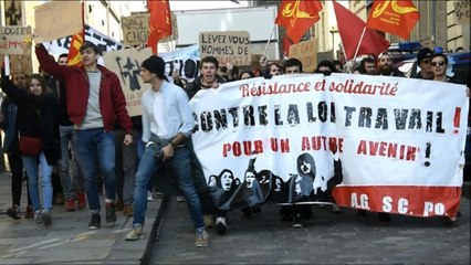 Loi Travail: nouvelle mobilisation de dizaines de milliers de jeunes