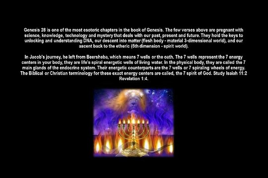 The Book Of Genes, Jacobs DNA Ladder, & The Transfiguration