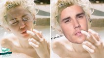 Miley Cyrus Mocks Justin Bieber With New Face Swap Pics