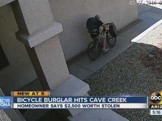 Bicycle burglar hits Cave Creek
