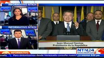 “Unidos defenderemos hasta el último centímetro de terreno”: Juan Manuel Santos