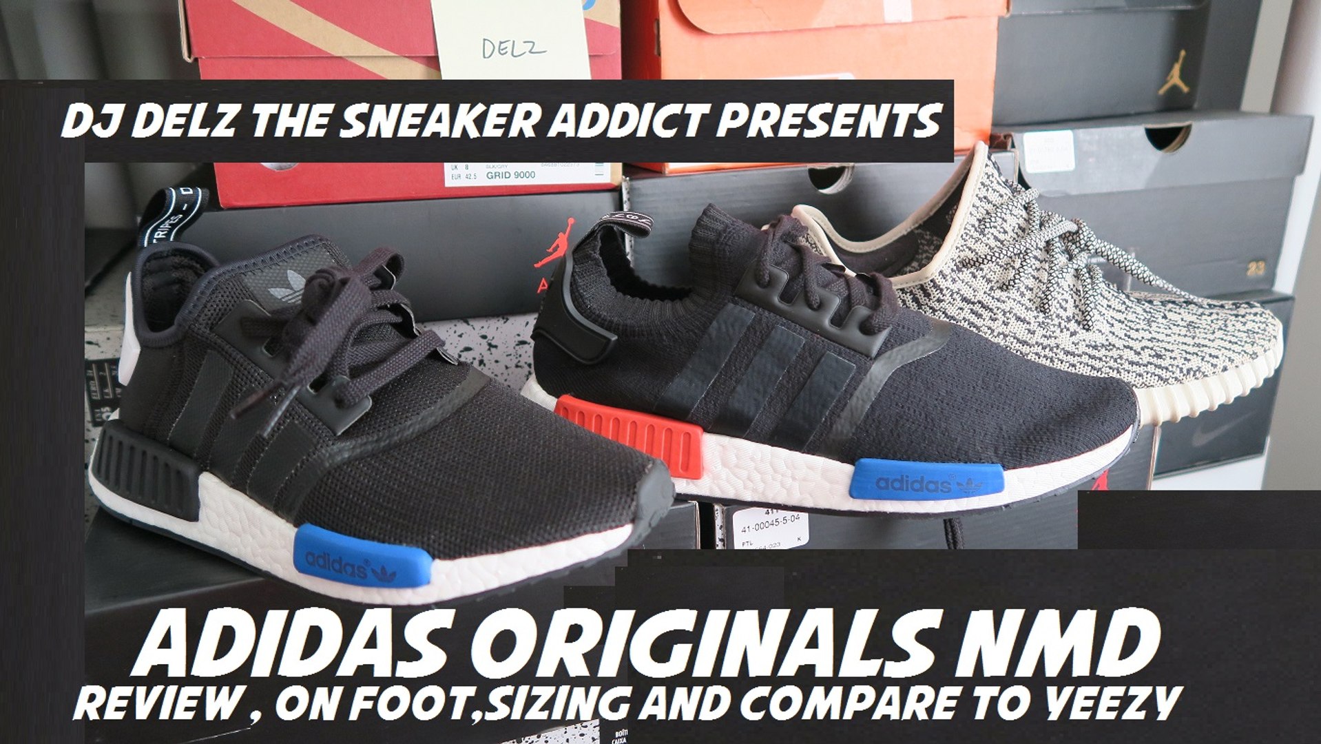 adidas Originals NMD Boost Runner Mesh Version VS Primeknit VS Yeezy 350  Shoes Comparison Review + On Feet \u0026 Sizing - video dailymotion