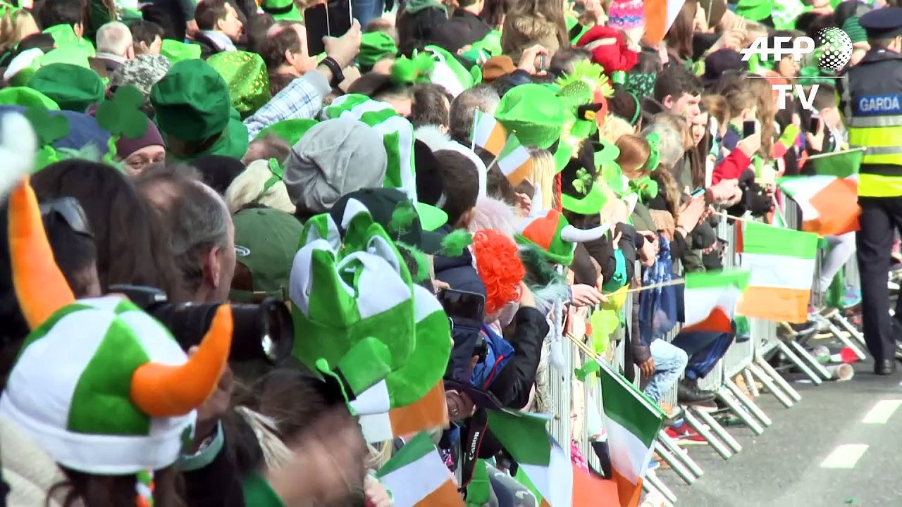 Dublin celebrates Saint Patrick's Day with traditional parade