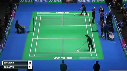 R16 All England Badminton 2016 Tommy Sugiarto vs Marc Zwiebler