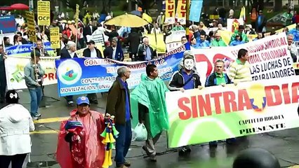 Colombia en paro nacional contra el gobierno de Juan Manuel Santos