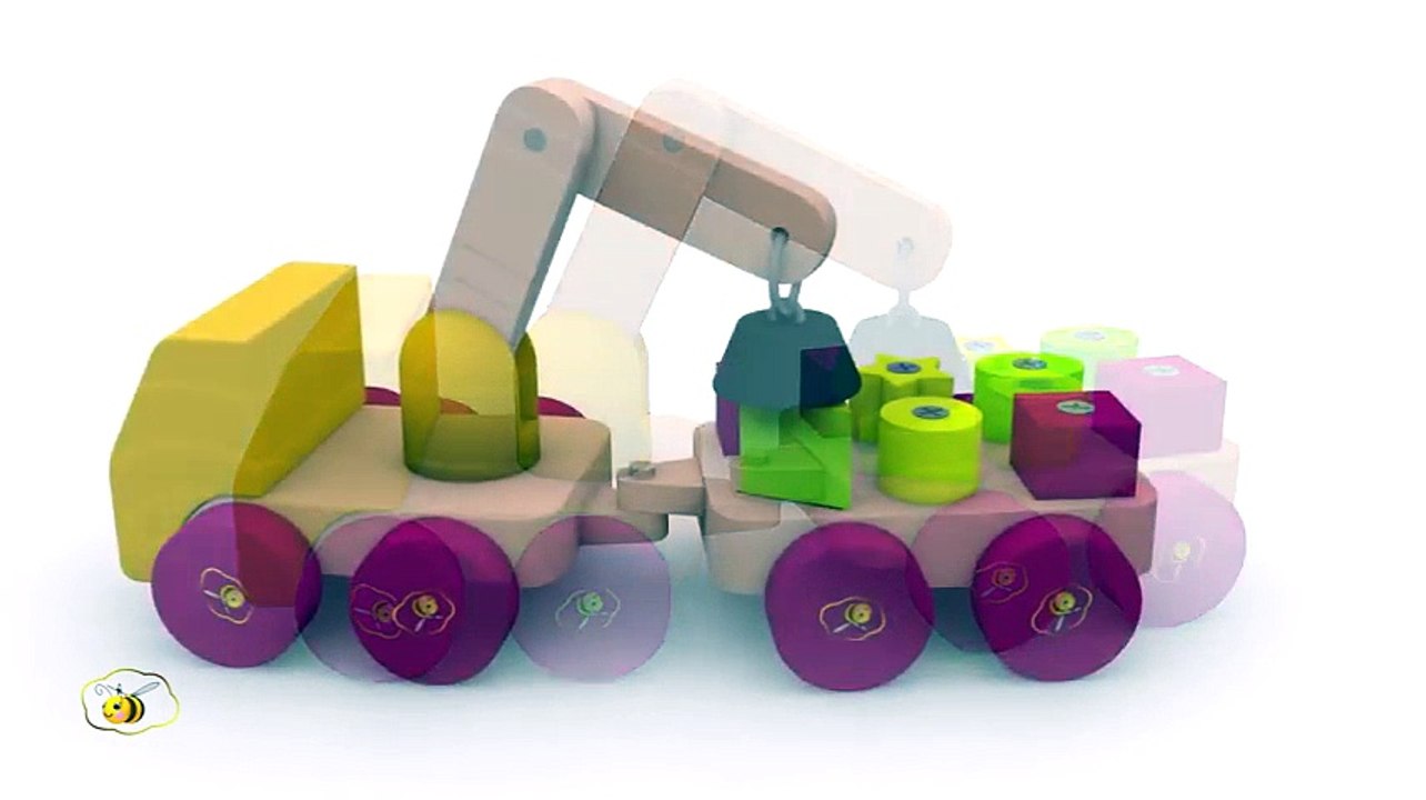 Dessins animés pour bébé. Apprendre les formes géometriques avec un camion ! Learn French