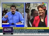 Pdte. Maduro alerta a la región sobre golpe mediático en Brasil