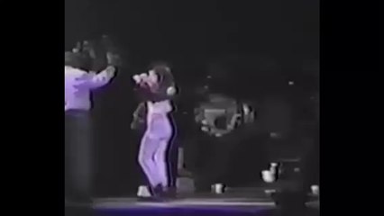 Michael Jackson Gets Fangirled on Stage - Santiago