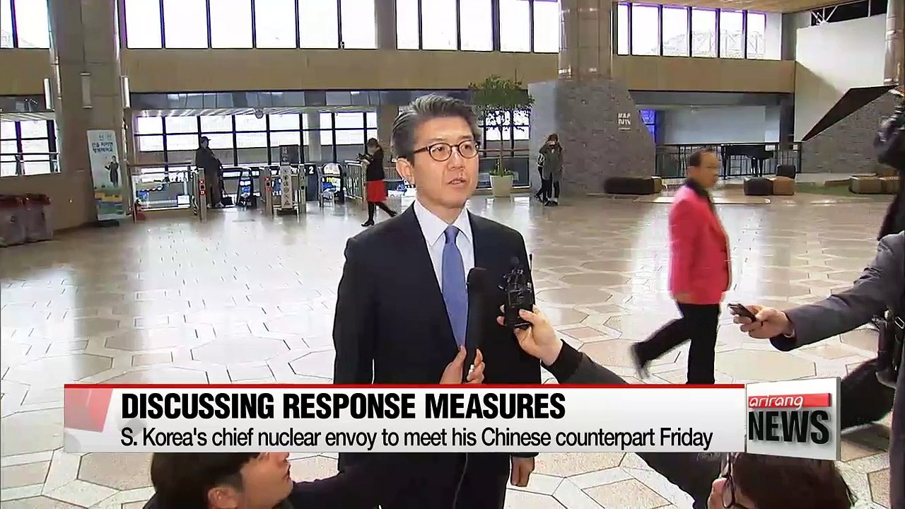 S. Korea's chief nuclear envoy to meet his Chinese counterpart to discuss N. Korea's nuclear program