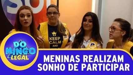 Meninas contam que realizaram sonho de participar do Passa ou Repassa
