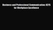 Read Business and Professional Communication: KEYS for Workplace Excellence PDF Free