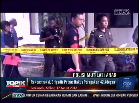 Rekonstruksi, Brigadir Petrus Bakus Peragakan 42 Adegan