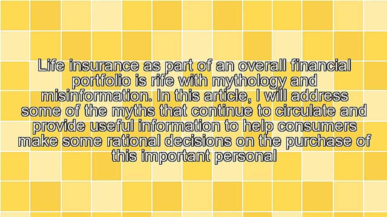 Life Insurance Myths and Facts