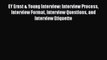 PDF EY Ernst & Young Interview: Interview Process Interview Format Interview Questions and