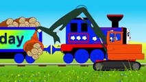 Days of the week song with Choo-Choo train. Trains cartoons for children