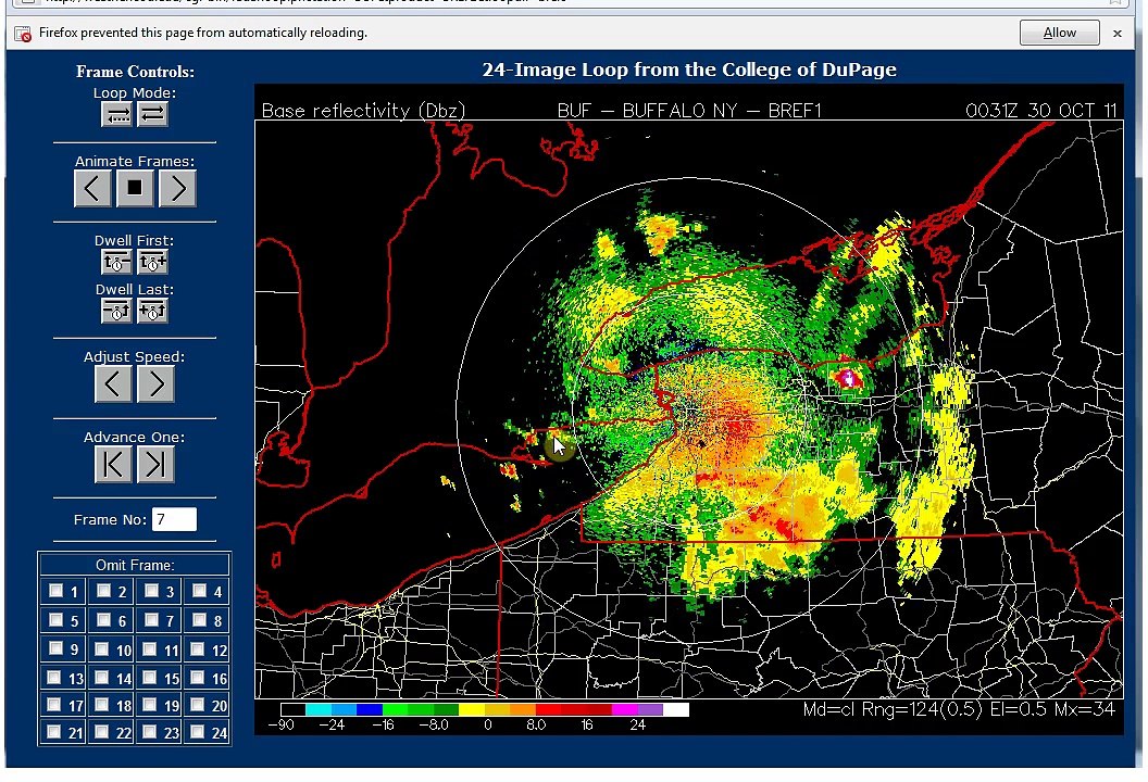10/29/11 Explosions Over Lake Ontario NY During October NE Snow Storm