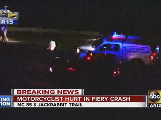 Motorcyclist hurt in Buckeye crash