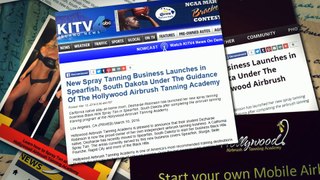 Press Coverage for Hollywood Airbrush Tanning Academy Students