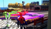 Cars Songs For Kids ♪ She'll be coming round the mountain ♪ Cars McQueen Spider-Man Hulk HD
