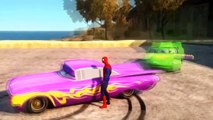 Cars Songs For Kids ♪ Six Little Ducks ♪ Cars McQueen Spider-Man Hulk HD