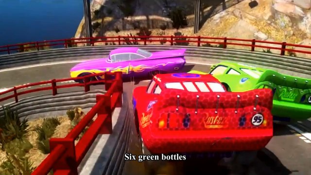 Cars Spiderman Nursery ♪ Ten Green Bottles ♪ Race HD Spider-Man Hulk Toy Story Buzz