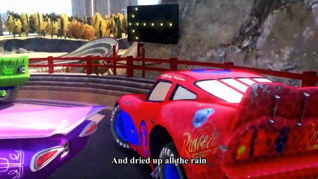 Cars Spiderman Nursery ♪ The Eensy Weensy Spider ♪ Race HD Spider-Man Hulk Toy Story Buzz