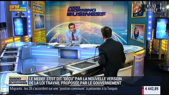 Loi Travail: Aujourd'hui on se trouve sur un texte dont les TPE PME sont les laissées pour compte , Thibault Lanxade - 18/03