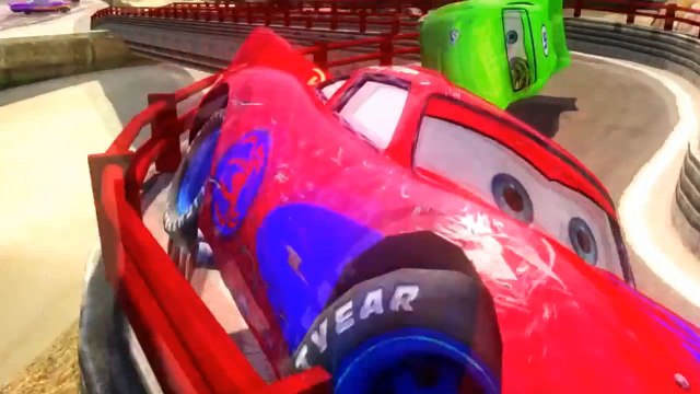 Spiderman Songs Nursery ♪ The People on the Bus ♪ Cars Spider-Man Hulk Buzz Lightyear Race HD