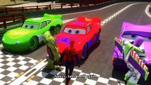 Spiderman Car For Kids - Polly put the kettle on - Disney Spider-Man Hulk Story Buzz