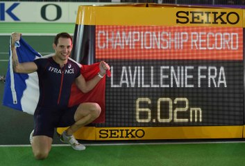 Renaud Lavillenie champion du monde en salle à Portland réussit un saut à 6m02!