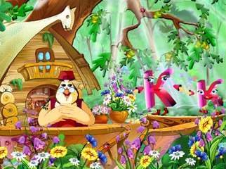 Азбука-малышка.  Буква K