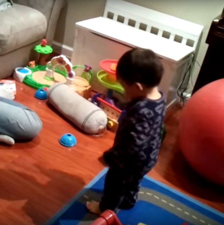 A small boy discovers he has a shadow