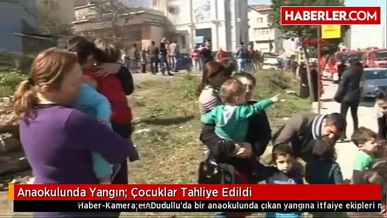 Anaokulunda Yangın; Çocuklar Tahliye Edildi (1)