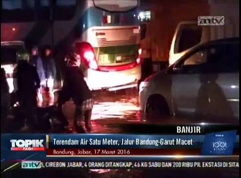 Terendam Air Satu Meter, Jalur Bandung-Garut Macet