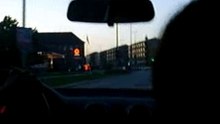 En train de faire le fou au volant d'une A3 à Aalborg